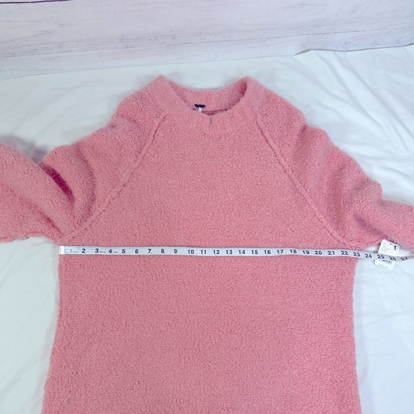 NWT Free People Teddy Sweater Tunic Pale Rosette Size S - Picture 8 of 9